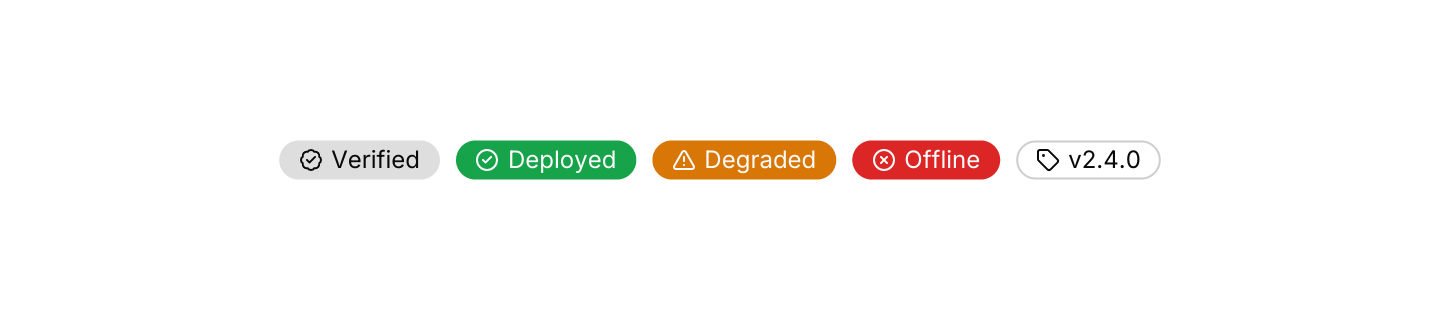 With icon: A small Lucide icon before the label.