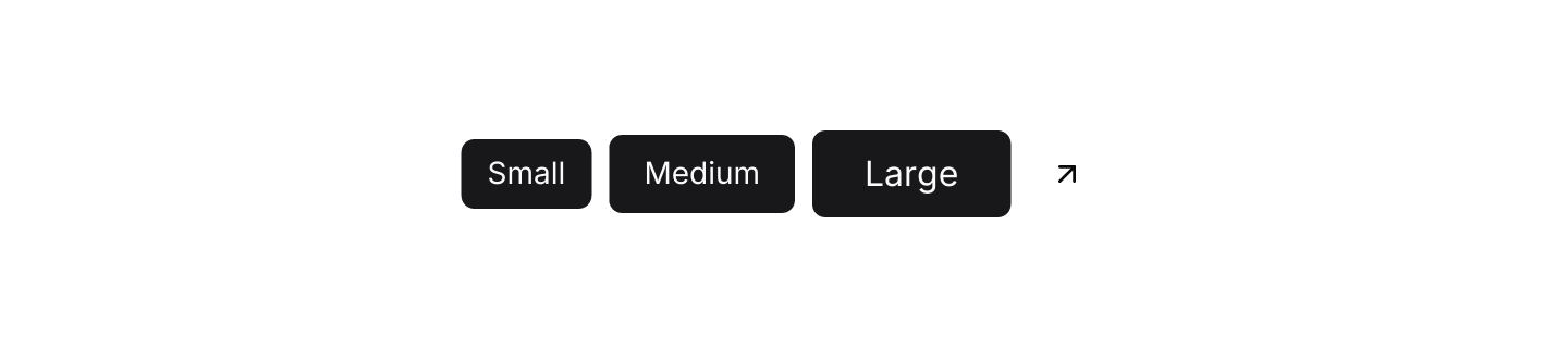 Sizes: Small, medium and large, plus the square icon size.