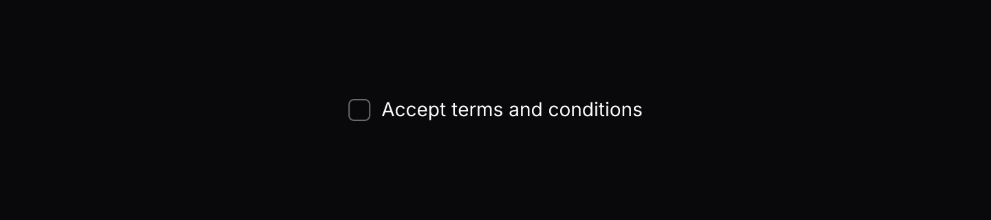 Default: A labelled checkbox bound to a bool.