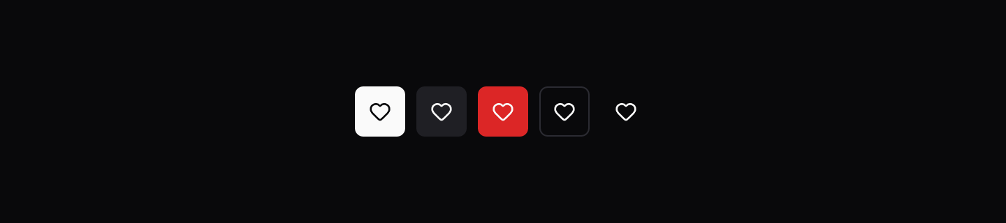 Variants: The same variants as a text button.