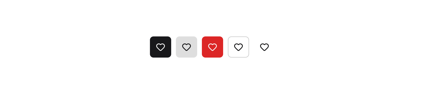 Variants: The same variants as a text button.