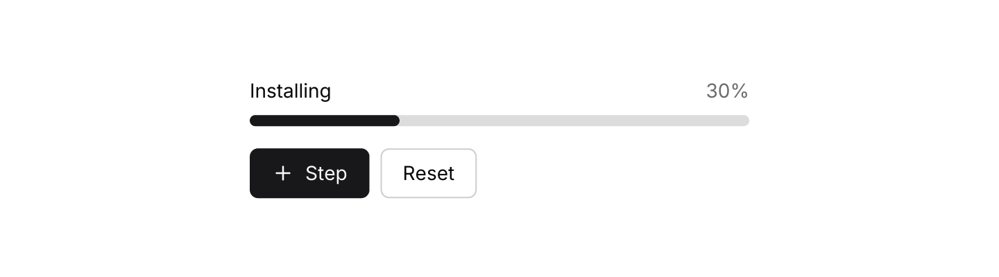 Interactive: The bar follows a value held in app state.