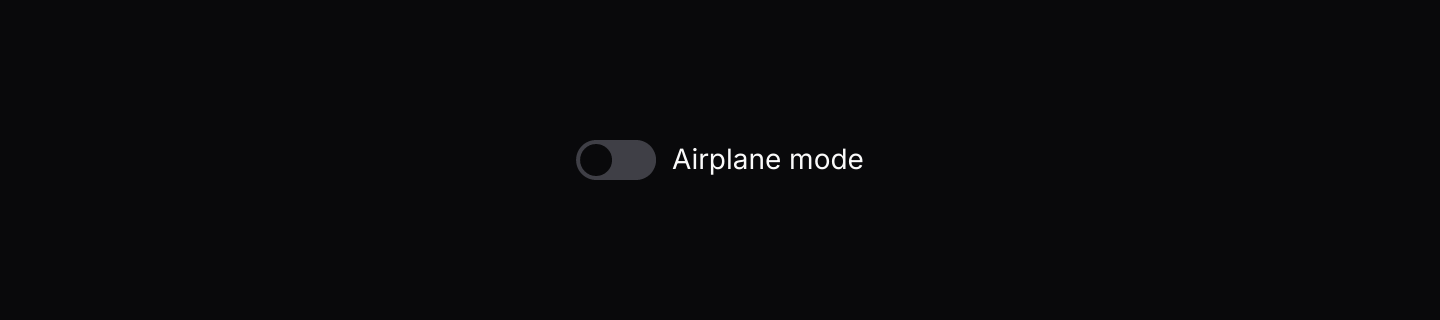 Default: A labelled switch bound to a bool.